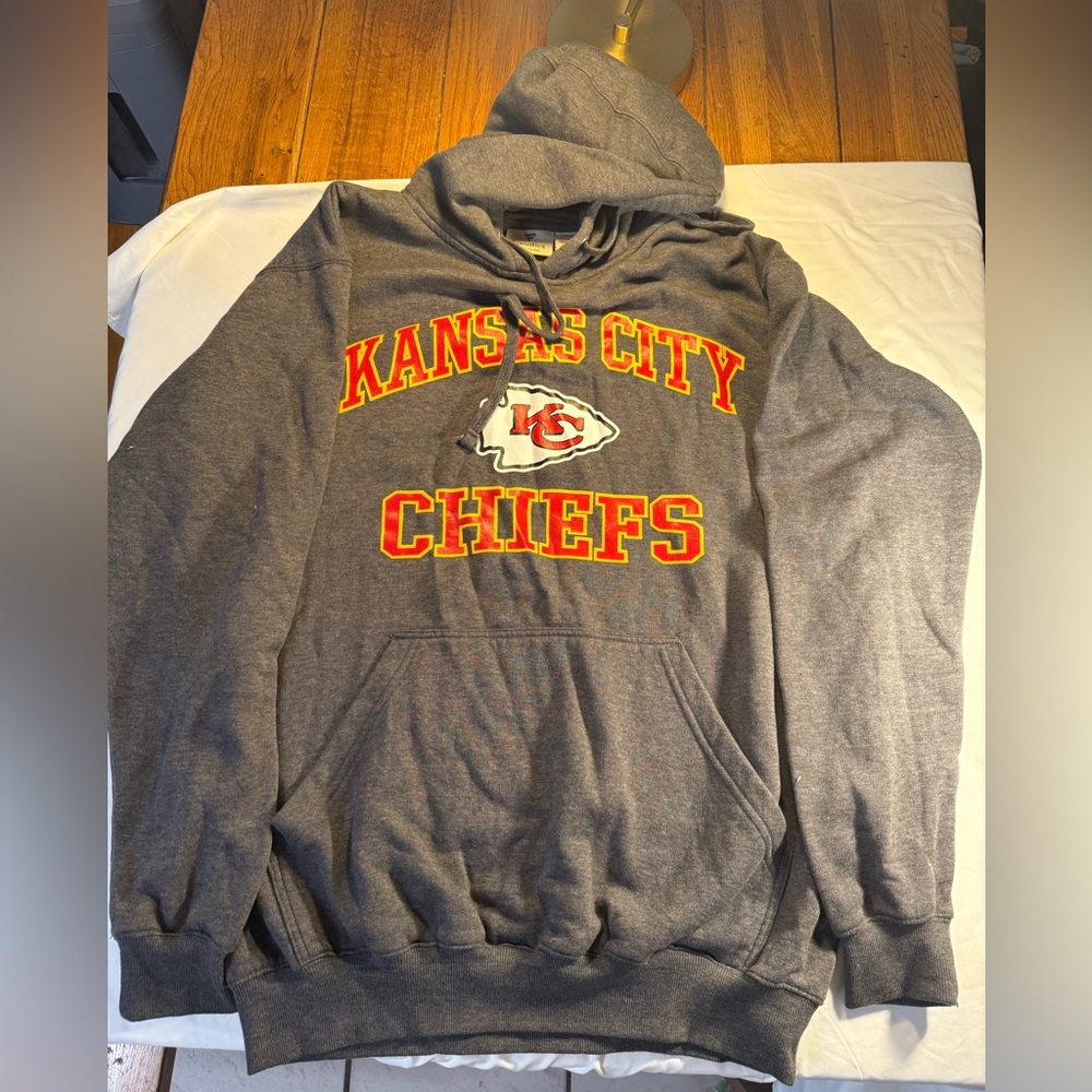Kansas City Chiefs Fanatics Gray Hoodie XL